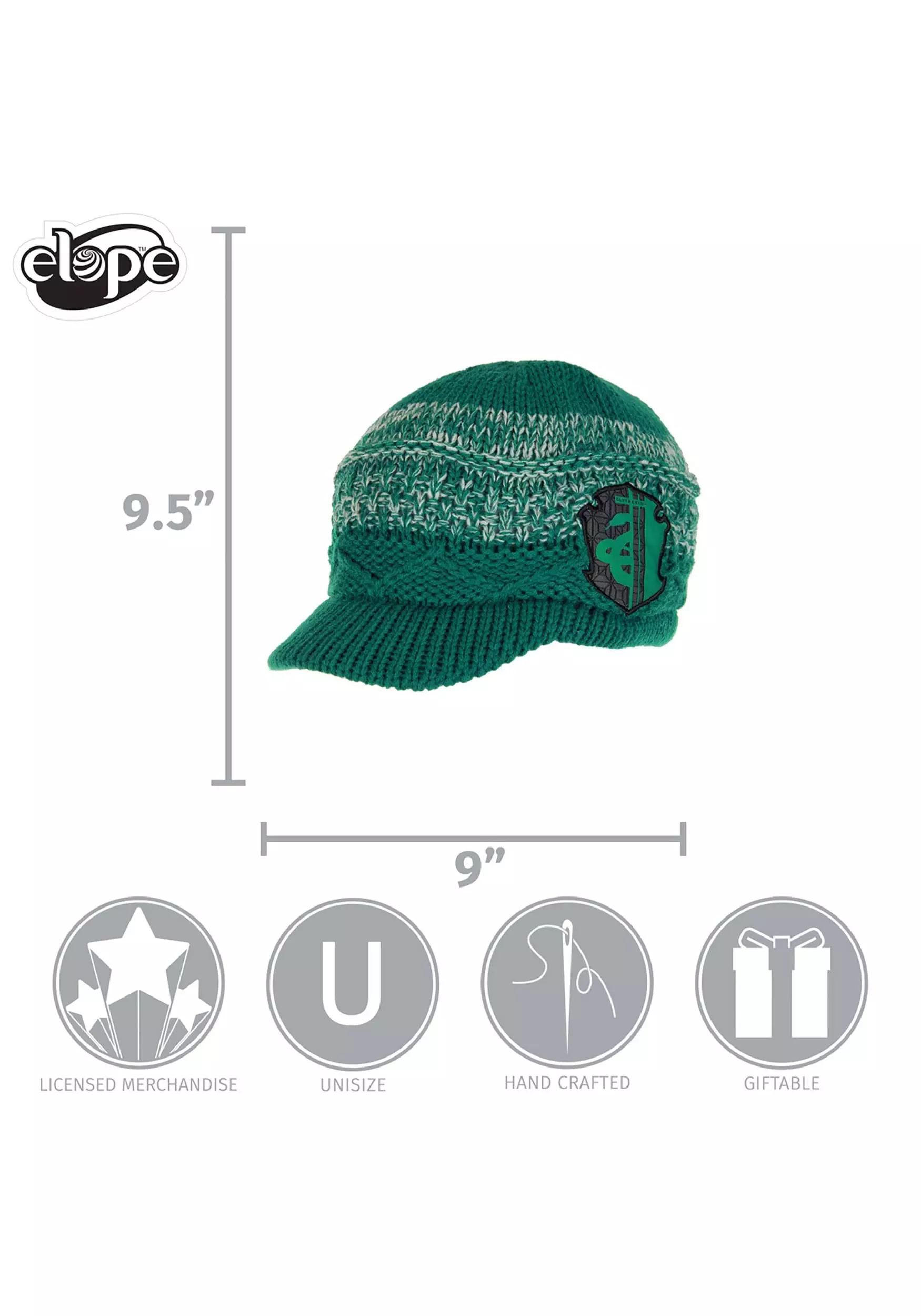 Elope Knit Brim Cap Slytherin 6 Elope Knit Brim Cap Slytherin - Image 6