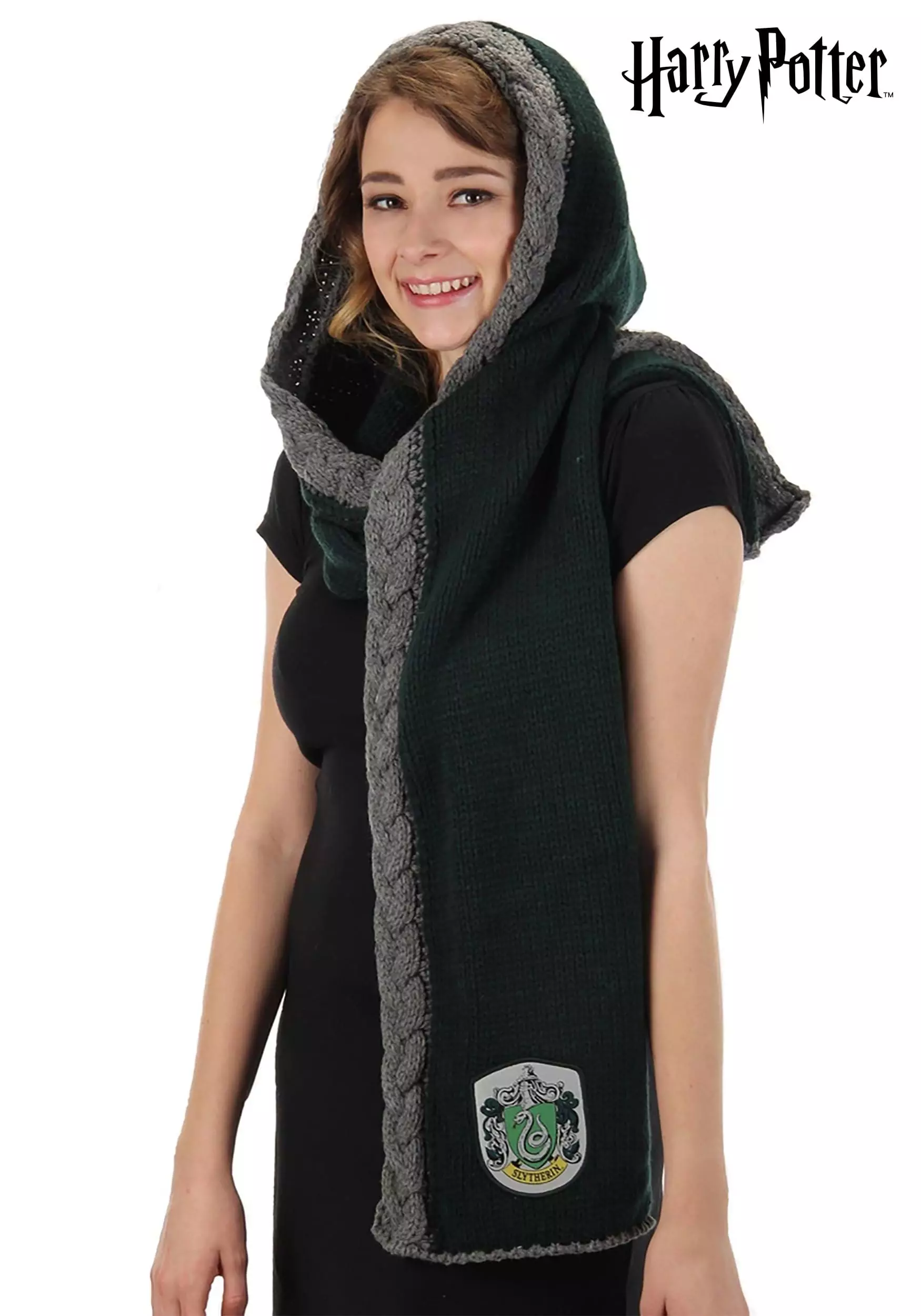 Elope Slytherin Knit Hood 1 Elope Slytherin Knit Hood
