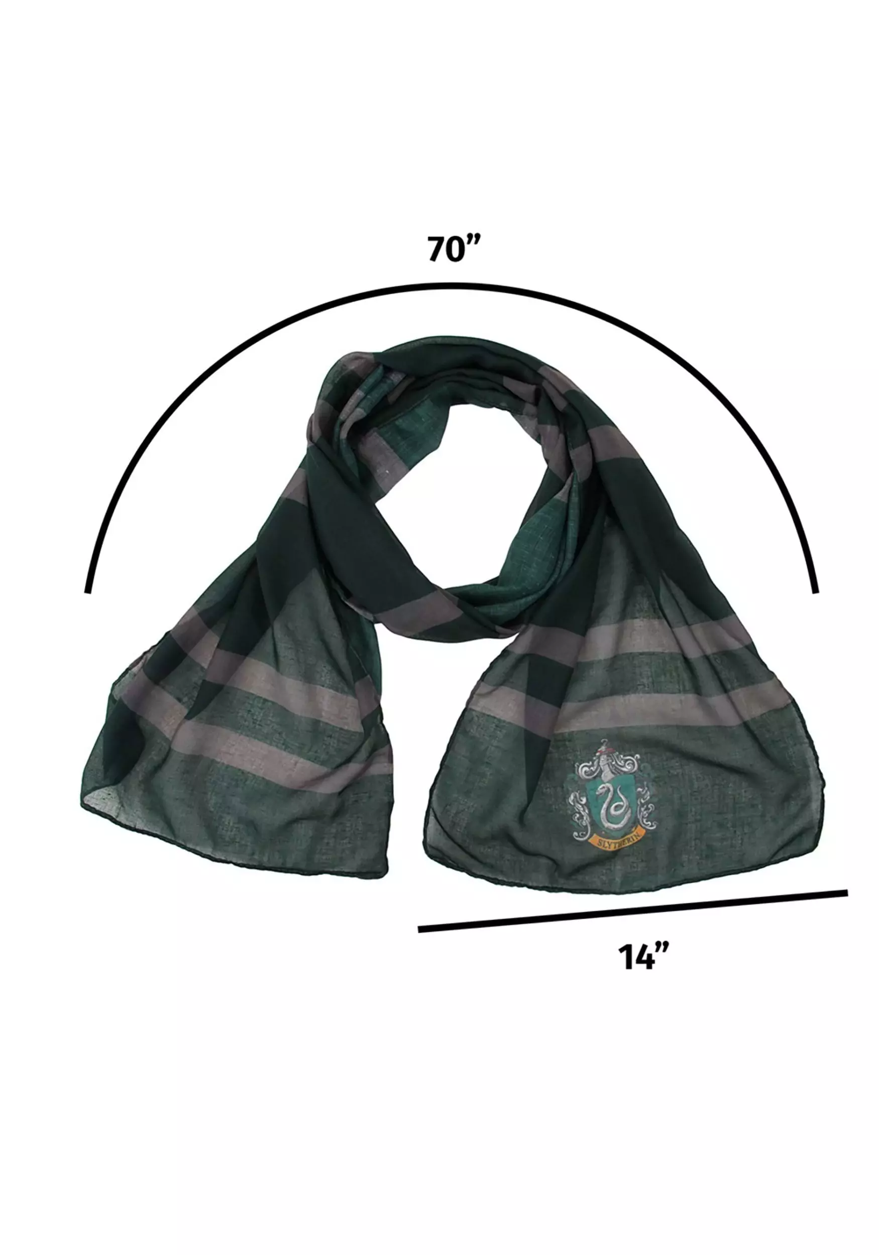 Elope Hogwarts Slytherin Lightweight Scarf 3 Elope Hogwarts Slytherin Lightweight Scarf - Image 3