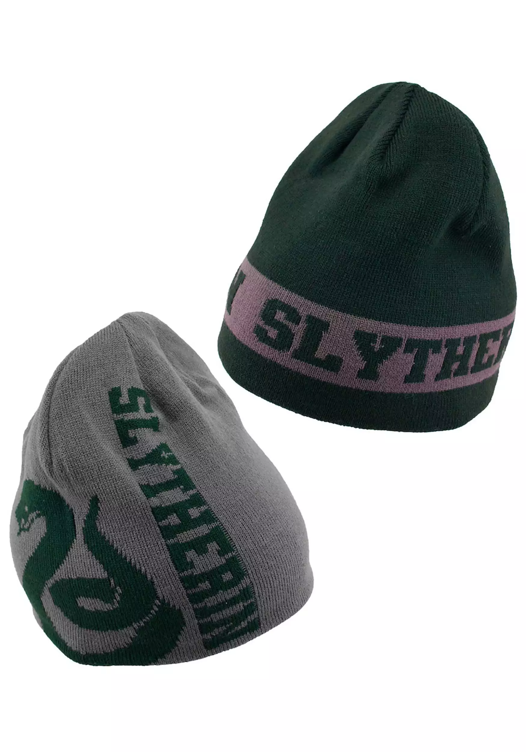 Elope Slytherin Reversible Warm Knit Beanie 2 Elope Slytherin Reversible Warm Knit Beanie - Image 2