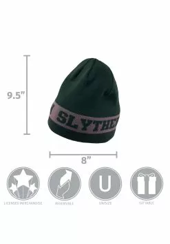 Elope Slytherin Reversible Warm Knit Beanie 6 Elope Slytherin Reversible Warm Knit Beanie -Scary Costumes store slytherin reversible knit beanie alt 2