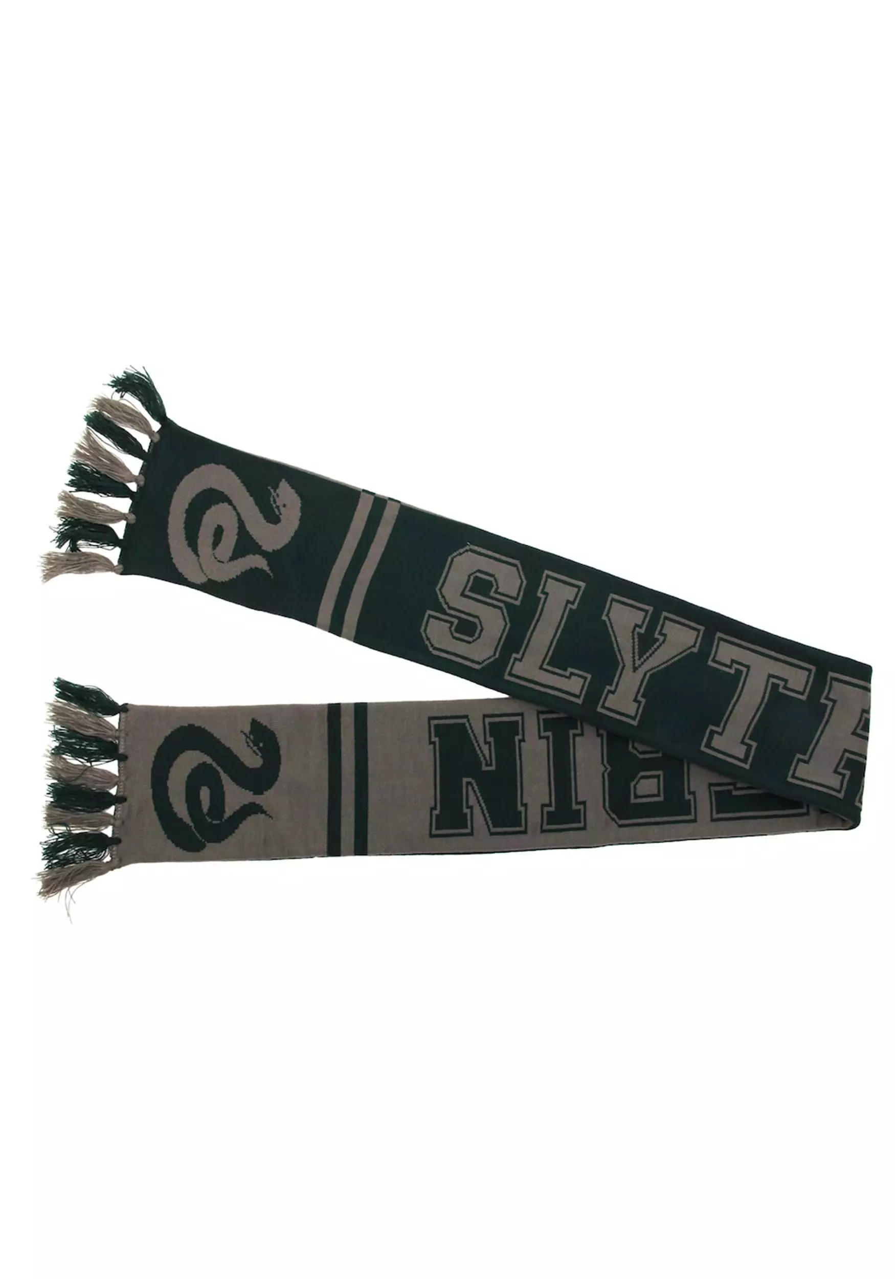 Elope Slytherin Reversible Winter Knit Scarf 3 Elope Slytherin Reversible Winter Knit Scarf - Image 3