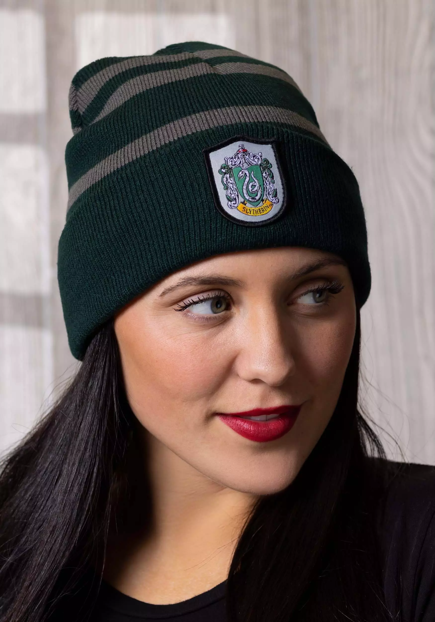 Elope Stocking Cap With Slytherin Crest 2 Elope Stocking Cap With Slytherin Crest - Image 2