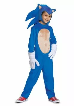 Disguise Sonic 2 Deluxe Sonic Movie Costume For Kids 7 Disguise Sonic 2 Deluxe Sonic Movie Costume For Kids -Scary Costumes store sonic 2 kids deluxe sonic movie costume alt 2