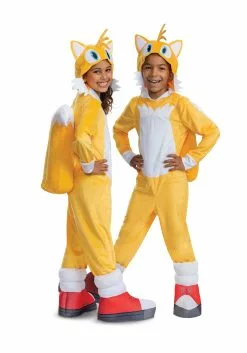 Disguise Limited Sonic 2 Tails Deluxe Costume For Children -Scary Costumes store sonic 2 tails child deluxe costume alt 3