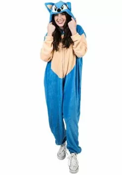 Bioworld Merchandising / Independent Sales Adult Sonic The Hedgehog Cosplay Union Suit