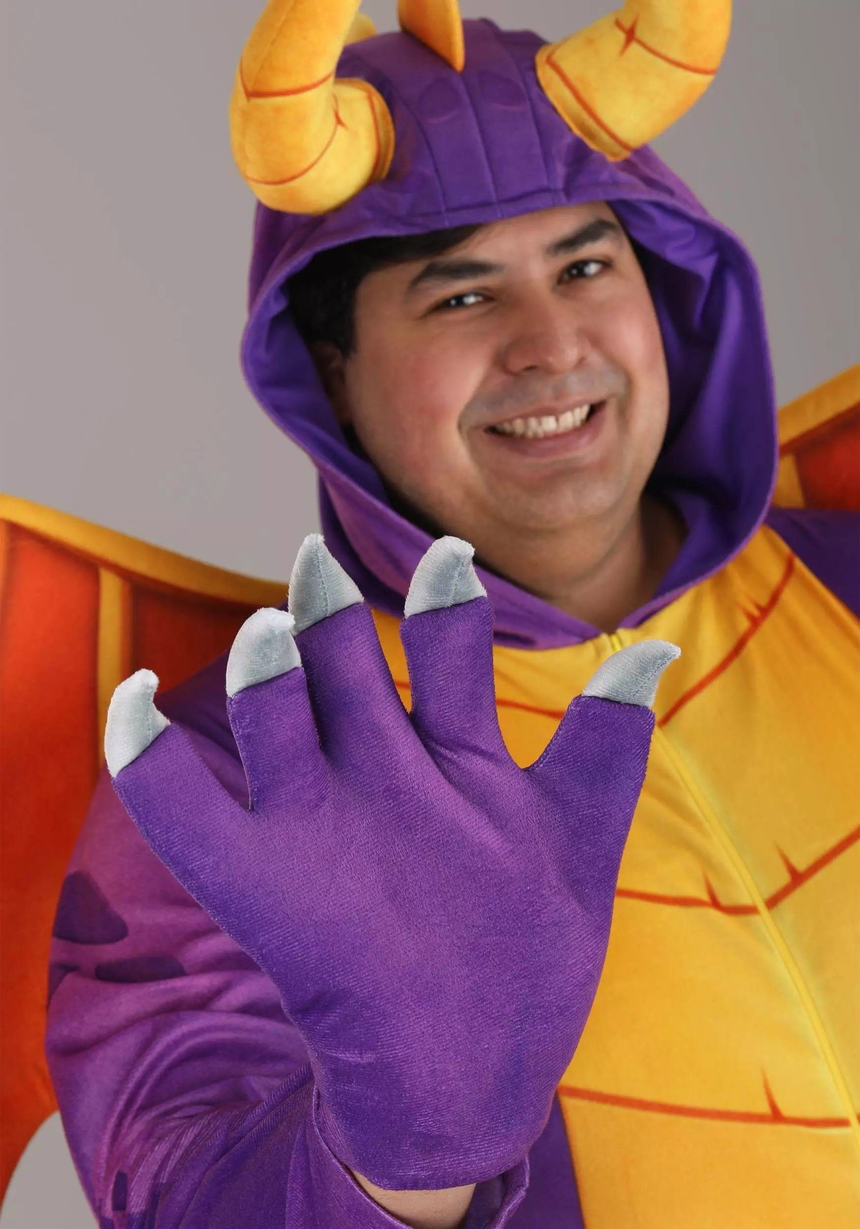Fun Costumes Spyro The Dragon Plus Size Adult Costume Jumpsuit 5 Fun Costumes Spyro The Dragon Plus Size Adult Costume Jumpsuit - Image 5
