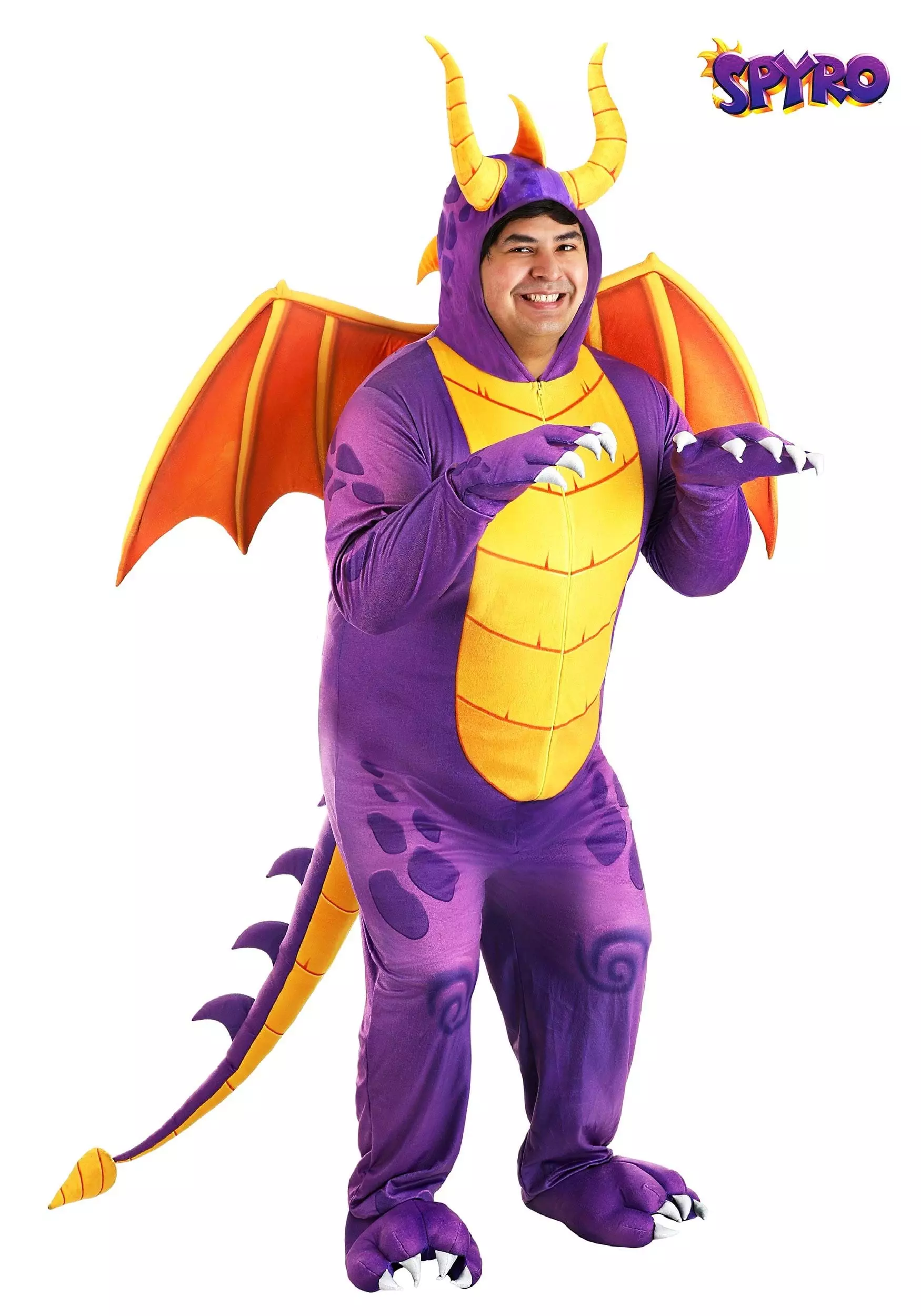 Fun Costumes Spyro The Dragon Plus Size Adult Costume Jumpsuit 1 Fun Costumes Spyro The Dragon Plus Size Adult Costume Jumpsuit