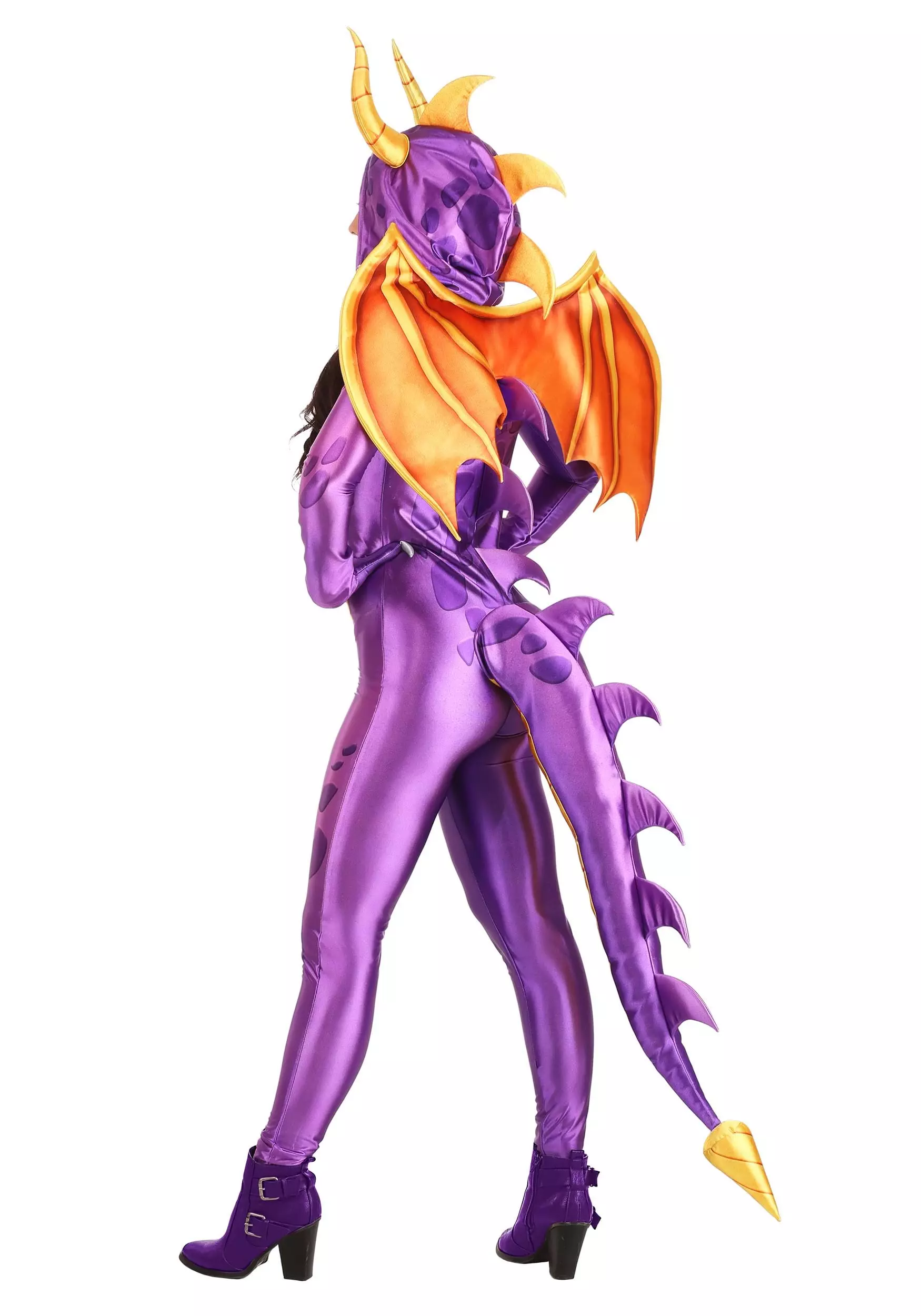 Fun Costumes Spyro The Dragon Costume Jumpsuit For Women 2 Fun Costumes Spyro The Dragon Costume Jumpsuit For Women - Image 2
