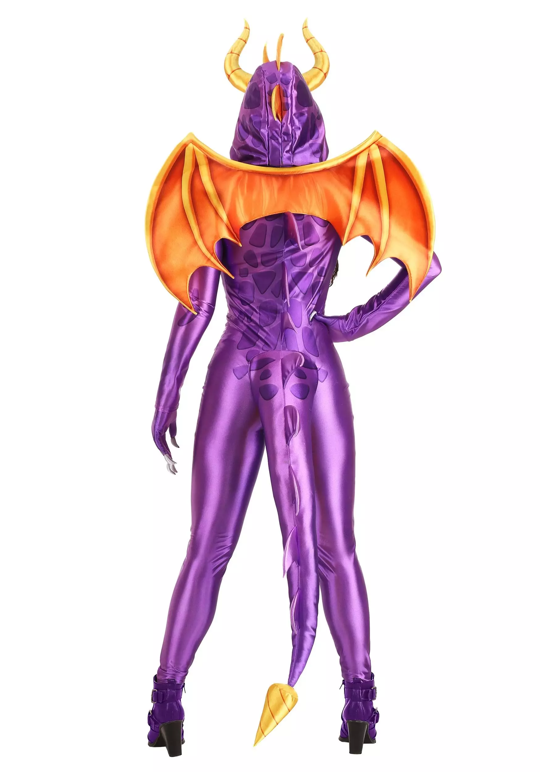 Fun Costumes Spyro The Dragon Costume Jumpsuit For Women 3 Fun Costumes Spyro The Dragon Costume Jumpsuit For Women - Image 3