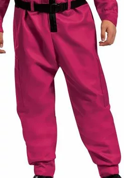 Disguise Squid Game Triangle Guard Adult Jumpsuit -Scary Costumes store squid game adult triangle guard jumpsuit alt 7