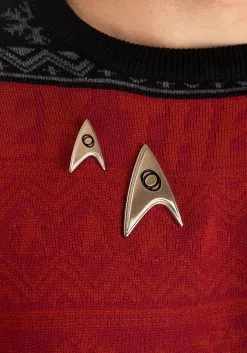 Quantam Mechanix Star Trek: Discovery - Enterprise Science Badge And Pin Set