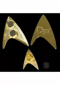Quantam Mechanix Star Trek: Discovery - Enterprise Science Badge And Pin Set -Scary Costumes store star trek discovery enterprise science badge an alt 3