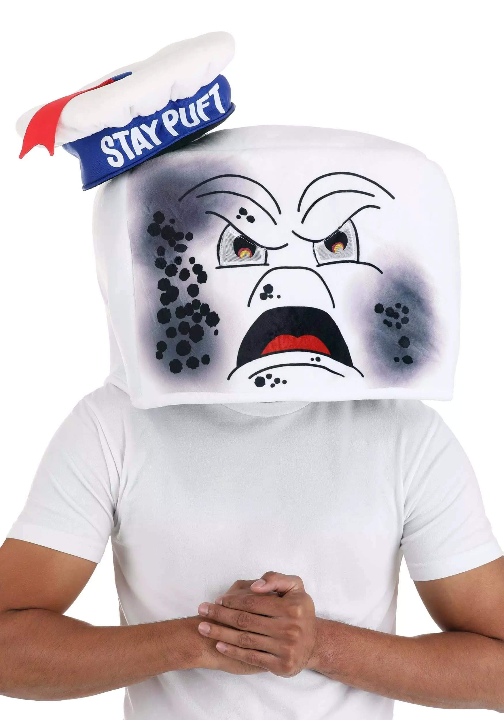 Elope Stay Puft Reversible Adult Costume Hat Mask 5 Elope Stay Puft Reversible Adult Costume Hat Mask - Image 5