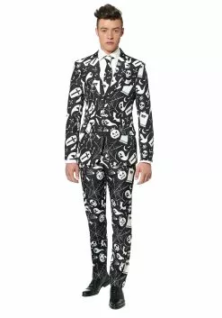 Opposuits Men's Suitmeister Halloween Ghost Suit