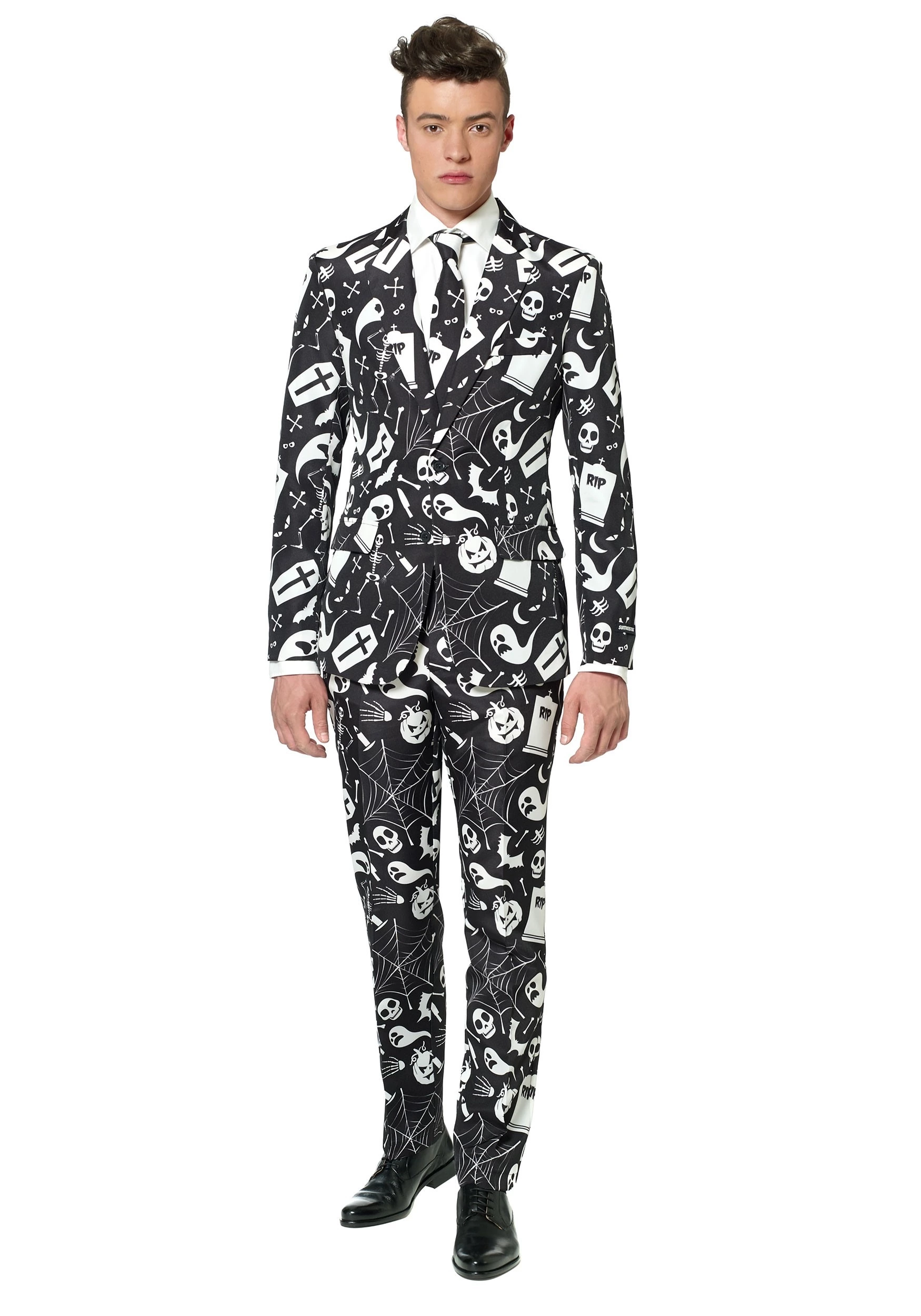 Opposuits Men's Suitmeister Halloween Ghost Suit 1 Opposuits Men's Suitmeister Halloween Ghost Suit