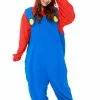 Sazac Super Mario Brothers Adult Mario Kigurumi Costume