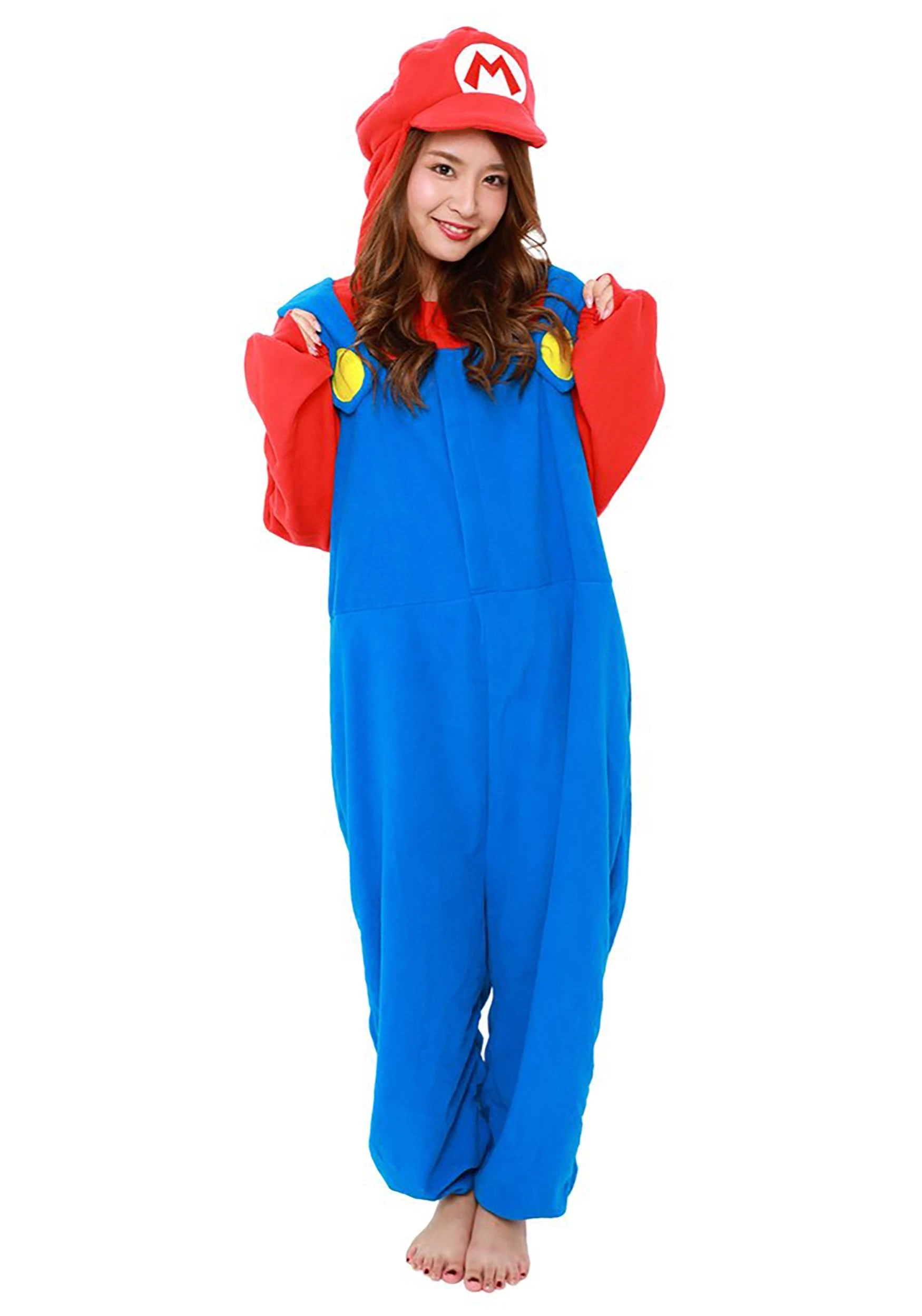 Sazac Super Mario Brothers Adult Mario Kigurumi Costume 2 Sazac Super Mario Brothers Adult Mario Kigurumi Costume - Image 2