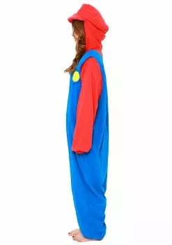 Sazac Super Mario Brothers Adult Mario Kigurumi Costume 6 Sazac Super Mario Brothers Adult Mario Kigurumi Costume -Scary Costumes store super mario brothers adult mario kigurumi costume alt 2