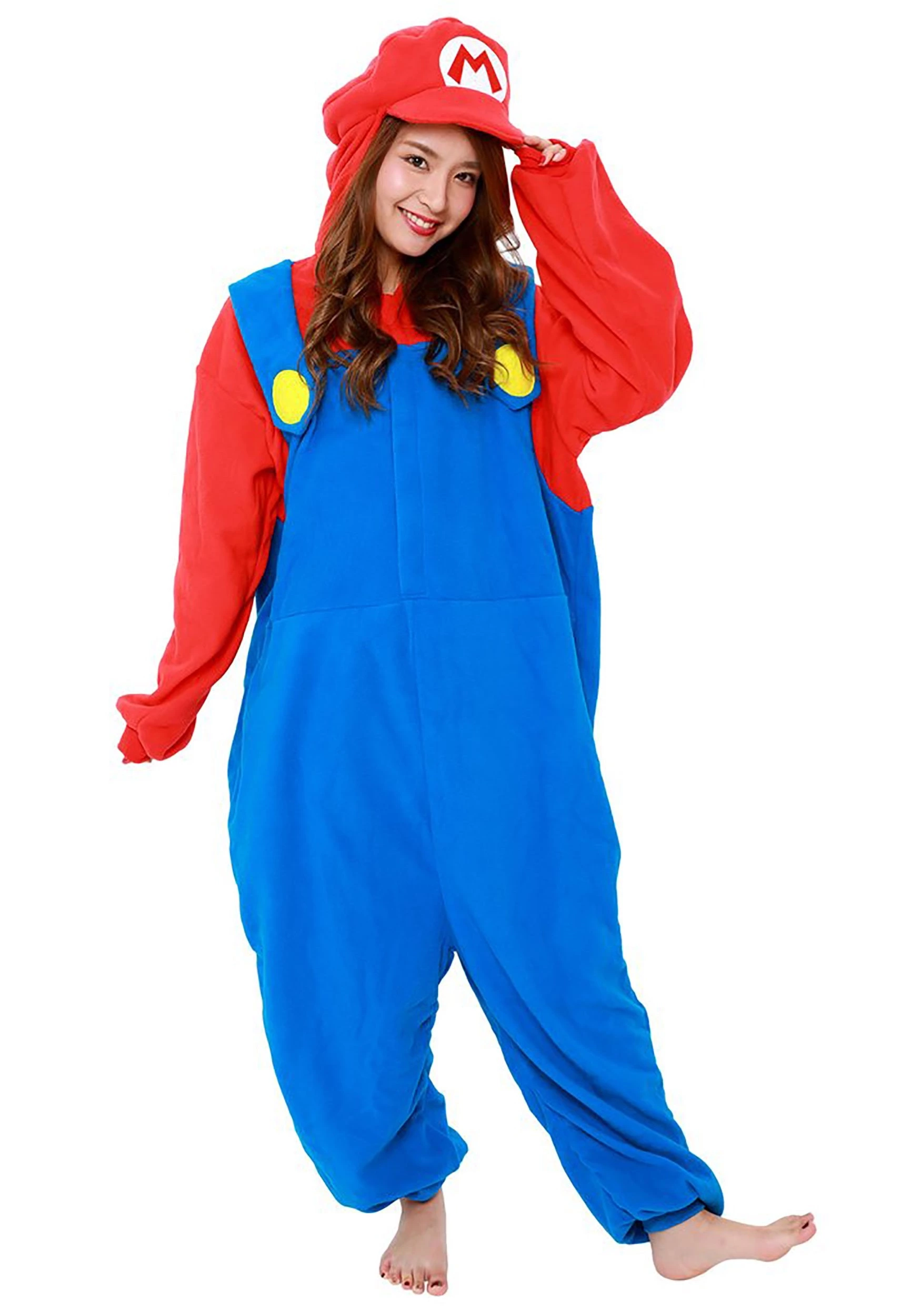 Sazac Super Mario Brothers Adult Mario Kigurumi Costume 1 Sazac Super Mario Brothers Adult Mario Kigurumi Costume