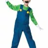 Disguise Super Mario Brothers Boys Luigi Deluxe Costume
