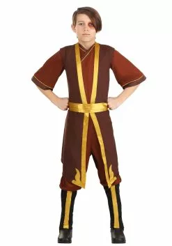 InSpirit The Last Airbender Deluxe Zuko Costume For Kids -Scary Costumes store the last airbender deluxe zuko kids costume alt 5