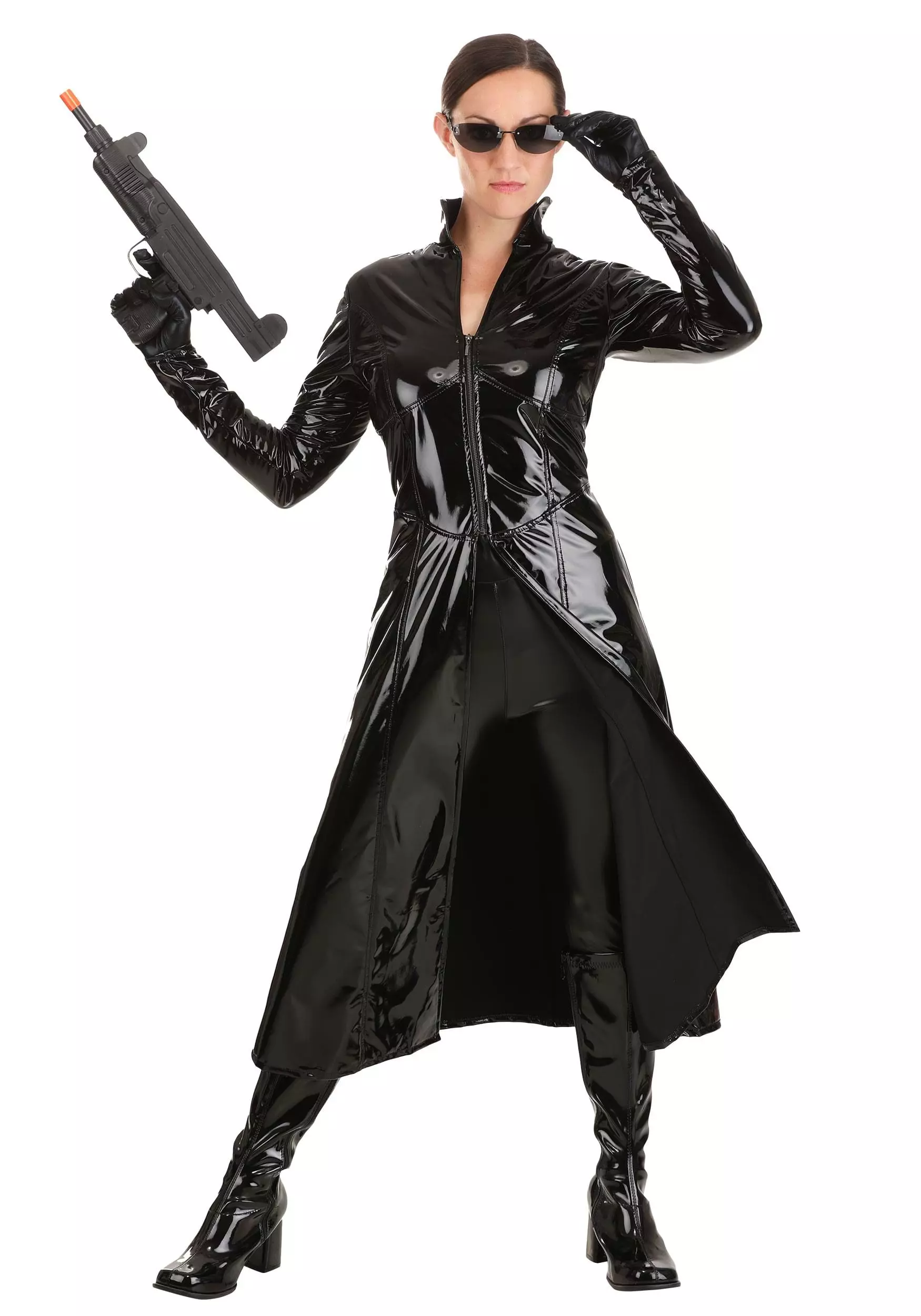 Jerry Leigh The Matrix Trinity Costume For Women 1 Jerry Leigh The Matrix Trinity Costume For Women