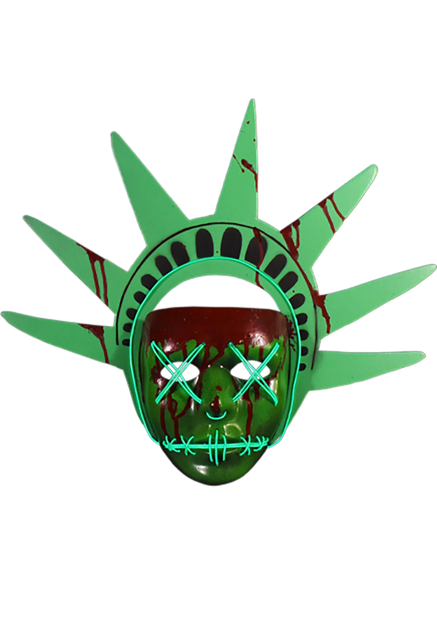 TRICK OR TREAT STUDIOS Lady Liberty Light Up Mask From The Purge 1 TRICK OR TREAT STUDIOS Lady Liberty Light Up Mask From The Purge