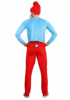 Boloparty Plus Size Papa Smurf Costume For Men -Scary Costumes store the smurfs adult plus size papa smurf costume alt 2