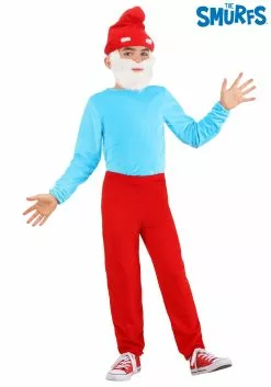 Boloparty Kids Papa Smurf Costume