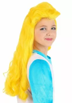 Partytime Costume & Lingerie (Yiwu) Factory The Smurfs Girl's Smurfette Wig -Scary Costumes store the smurfs girls smurfette wig alt 2