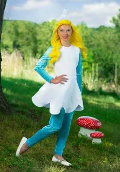 Partytime Costume & Lingerie (Yiwu) Factory The Smurfs Girl's Smurfette Wig -Scary Costumes store the smurfs girls smurfette wig alt 4
