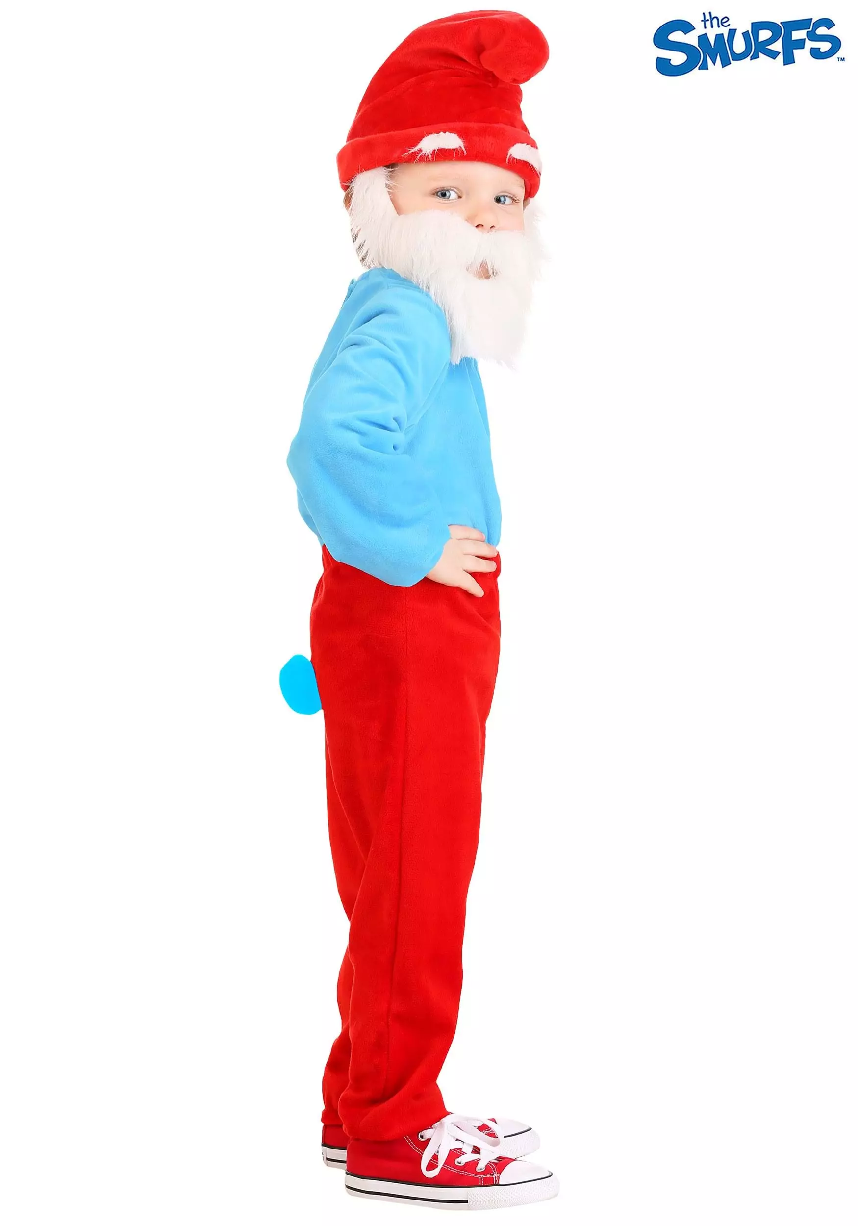Boloparty The Smurfs Toddler Papa Smurf Costume 2 Boloparty The Smurfs Toddler Papa Smurf Costume - Image 2