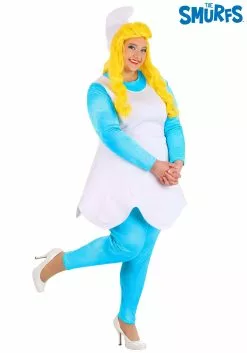 Boloparty Women's Plus Size The Smurfs Smurfette Costume