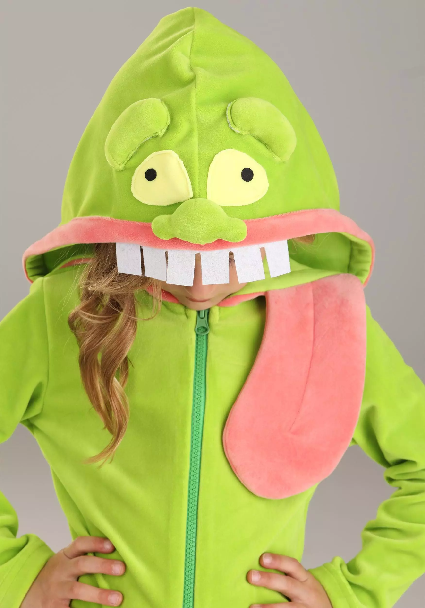 Fun Costumes Ghostbusters Slimer Hoodie Costume For Toddlers 3 Fun Costumes Ghostbusters Slimer Hoodie Costume For Toddlers - Image 3