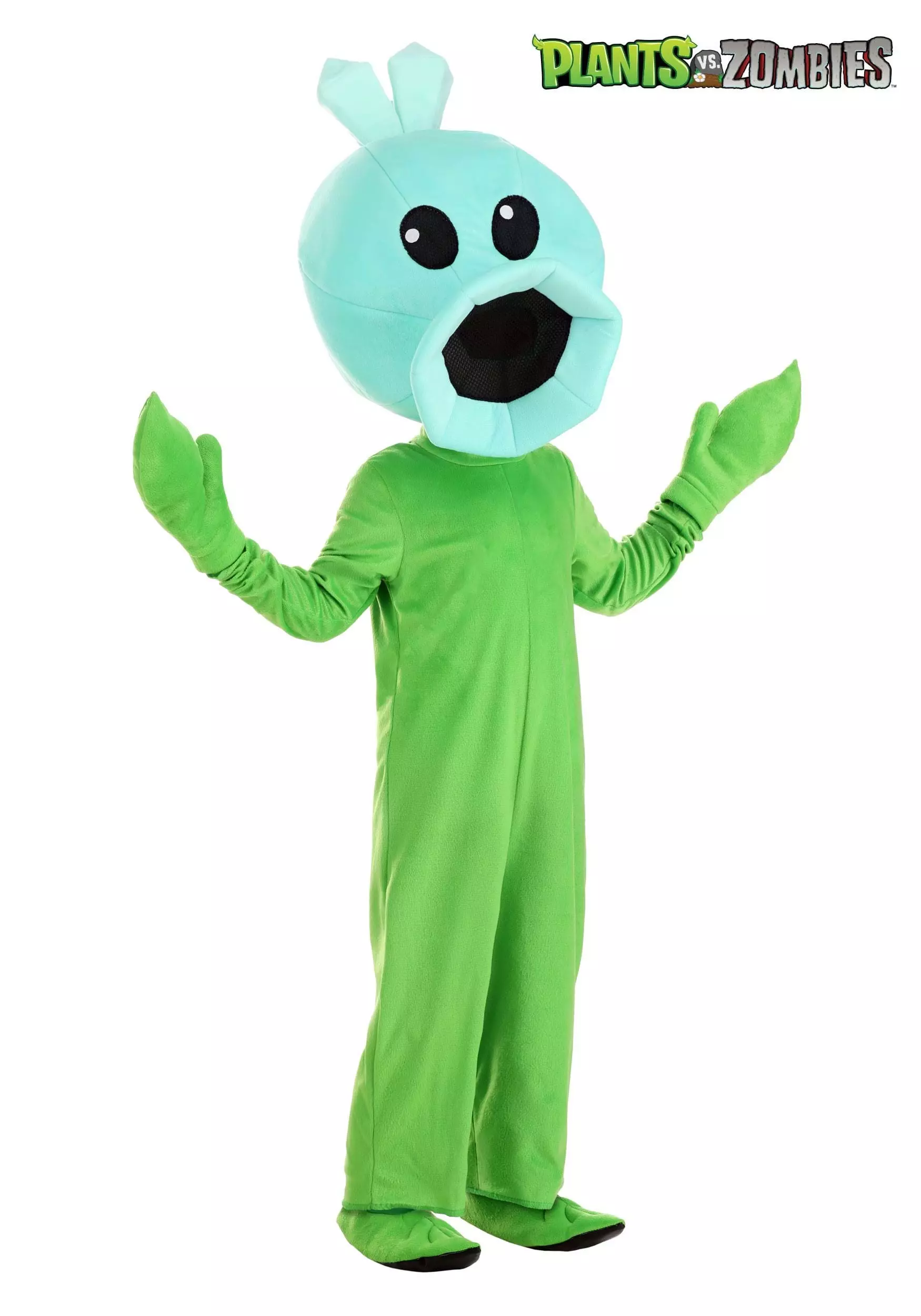 Fun Costumes Plants Vs Zombies Snow Pea Costume Jumpsuit For Toddlers 1 Fun Costumes Plants Vs Zombies Snow Pea Costume Jumpsuit For Toddlers