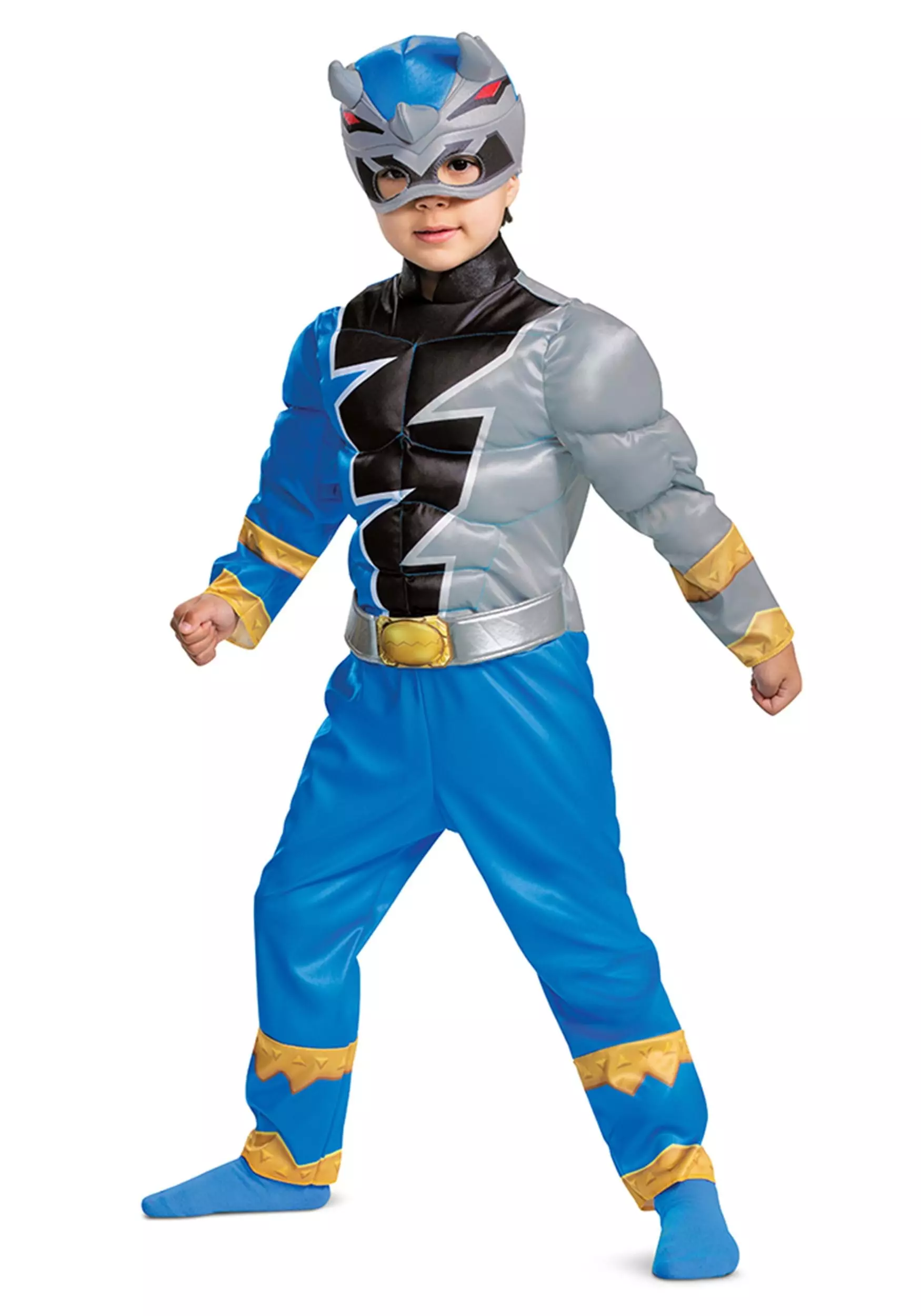 Disguise Toddler Power Rangers Dino Fury Blue Ranger Costume 1 Disguise Toddler Power Rangers Dino Fury Blue Ranger Costume