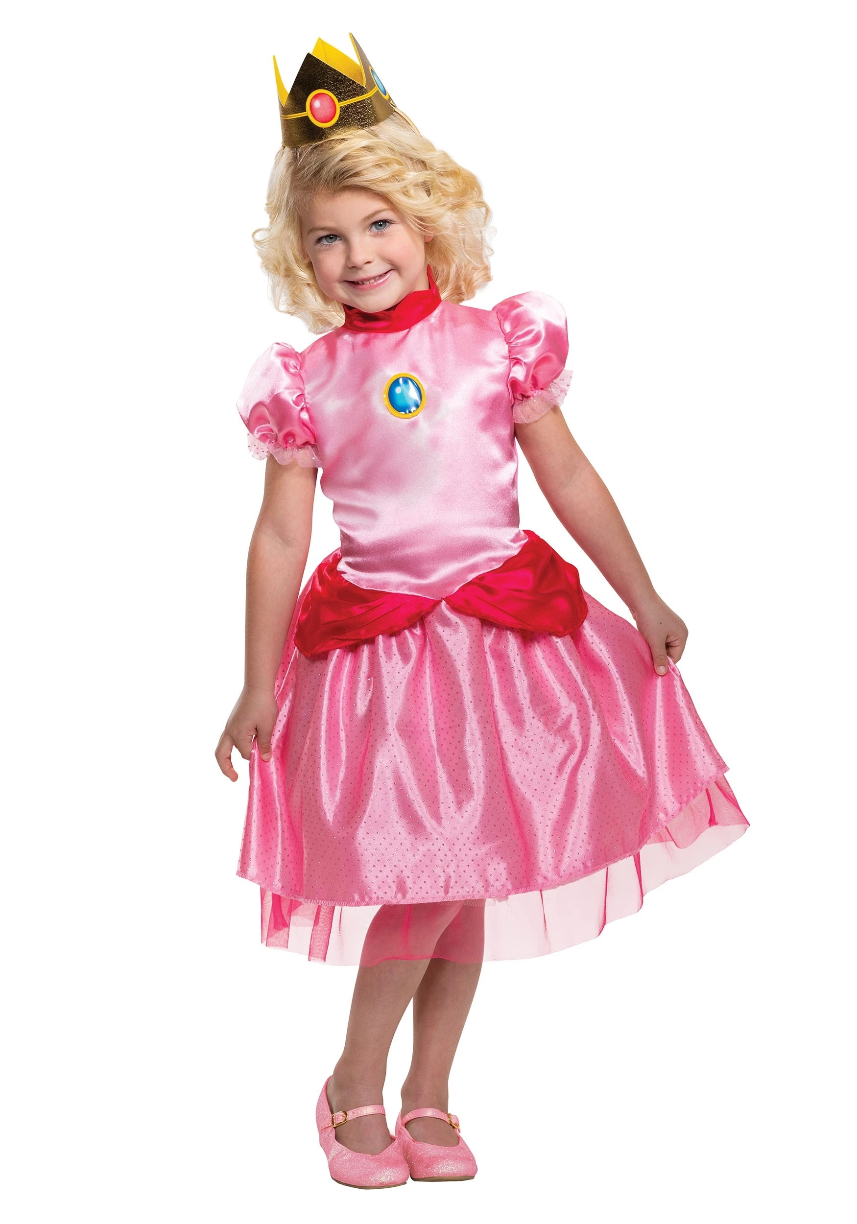 Disguise Super Mario Classic Princess Peach Costume For Toddlers 1 Disguise Super Mario Classic Princess Peach Costume For Toddlers
