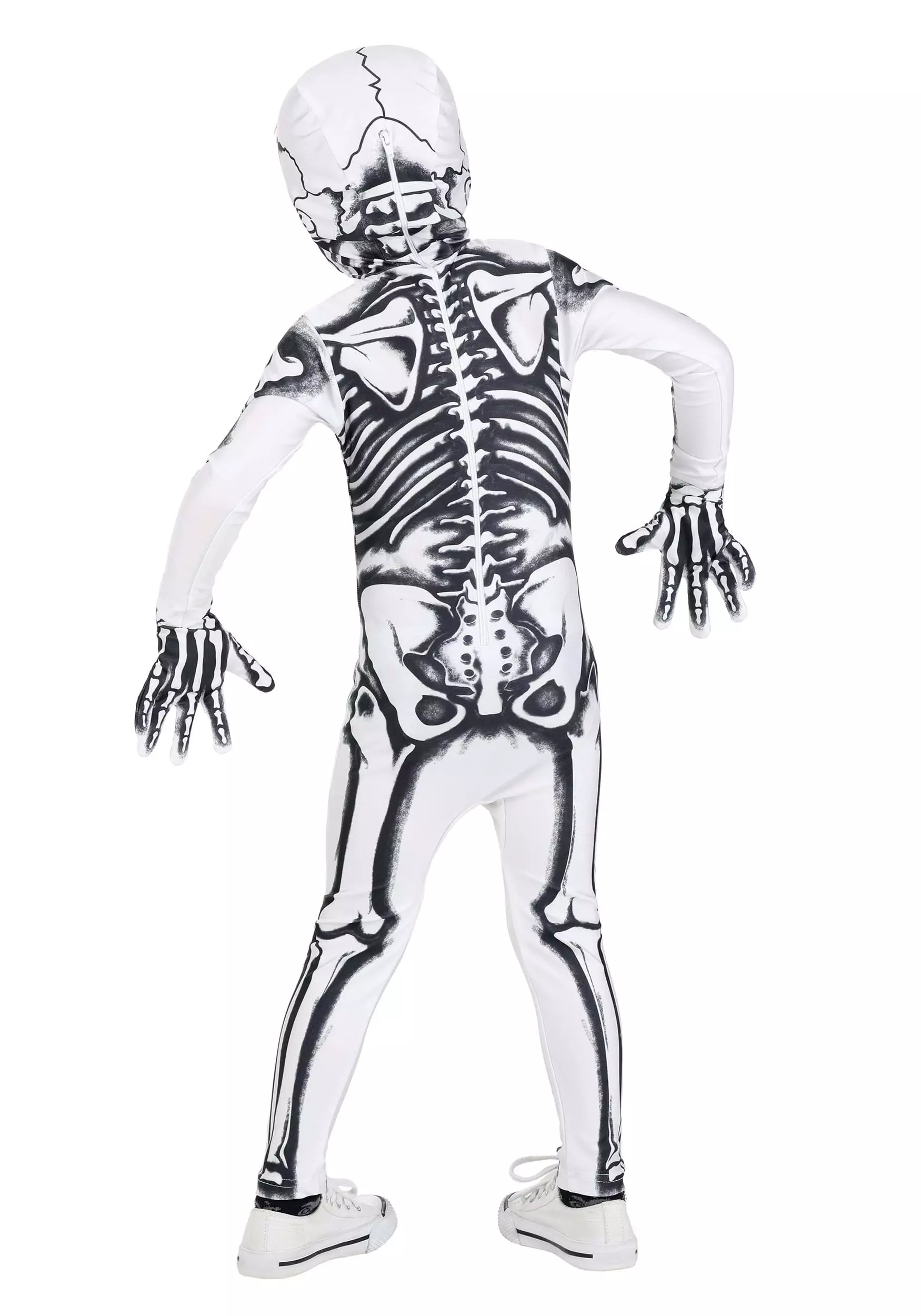 Fun Costumes White Skeleton Toddler Costume 2 Fun Costumes White Skeleton Toddler Costume - Image 2
