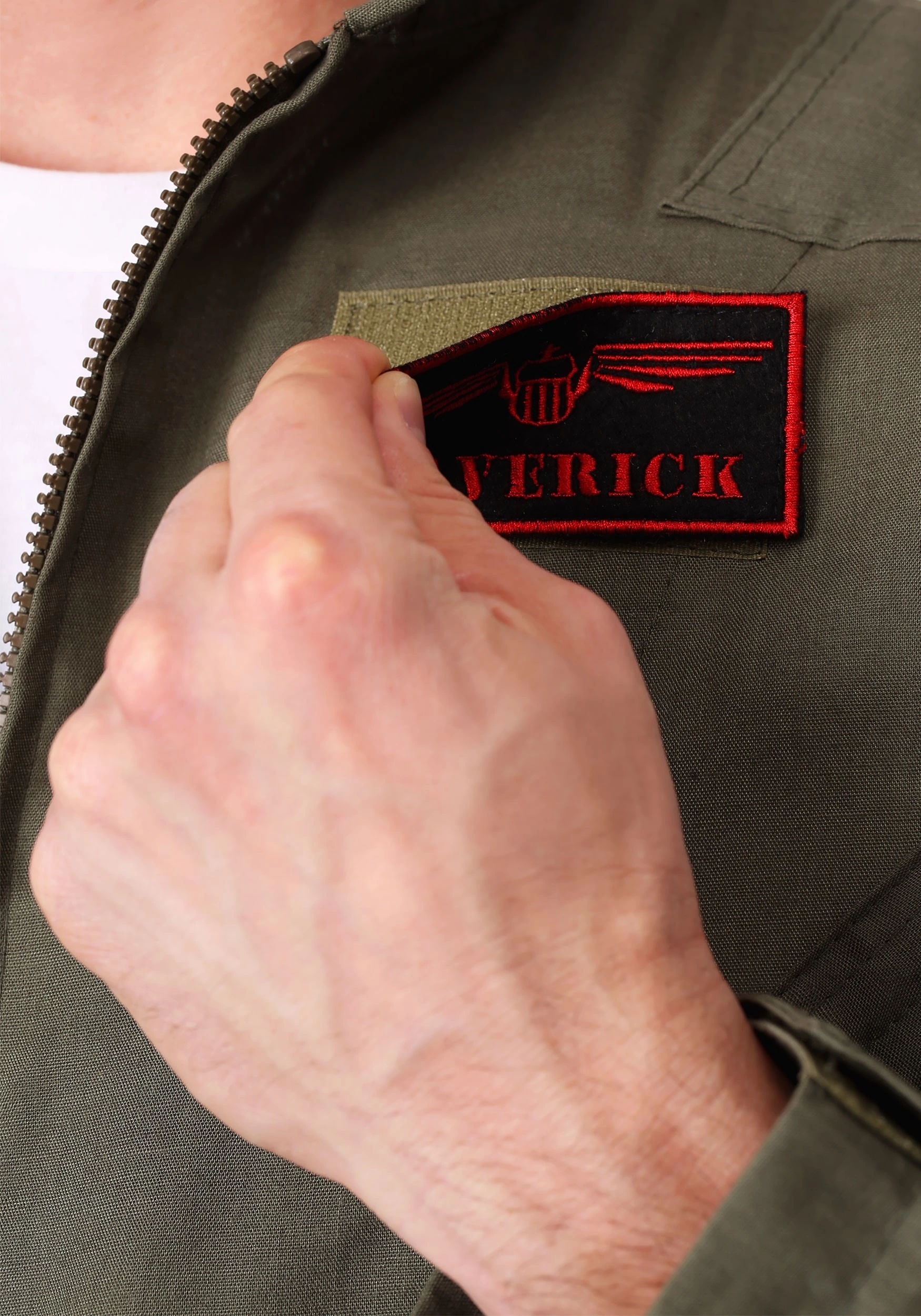 LEG AVENUE Men's Top Gun Flight Suit Costume 5 LEG AVENUE Men's Top Gun Flight Suit Costume - Image 5