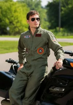 LEG AVENUE Men's Top Gun Flight Suit Costume 15 LEG AVENUE Men's Top Gun Flight Suit Costume -Scary Costumes store top gun mens flight suit alt 7