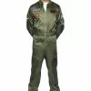 LEG AVENUE Top Gun Parachute Flight Suit Costume For Men