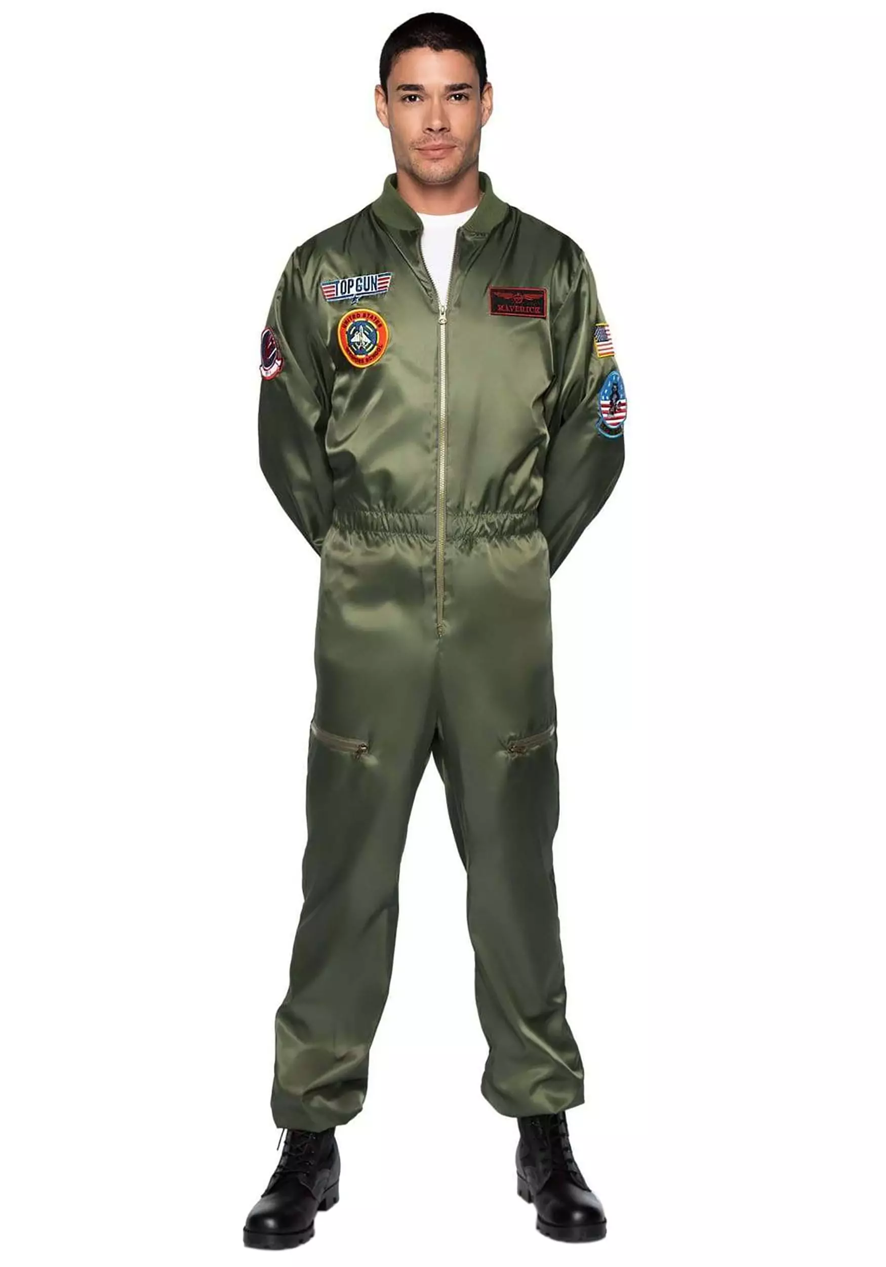LEG AVENUE Top Gun Parachute Flight Suit Costume For Men 1 LEG AVENUE Top Gun Parachute Flight Suit Costume For Men