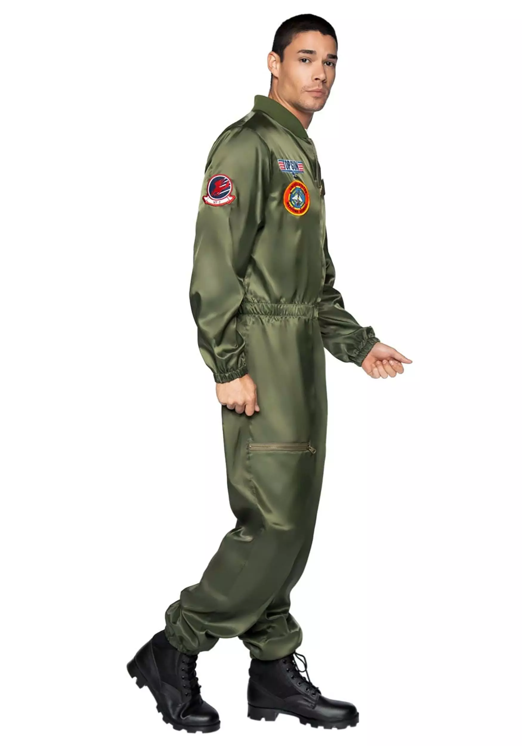 LEG AVENUE Top Gun Parachute Flight Suit Costume For Men 3 LEG AVENUE Top Gun Parachute Flight Suit Costume For Men - Image 3
