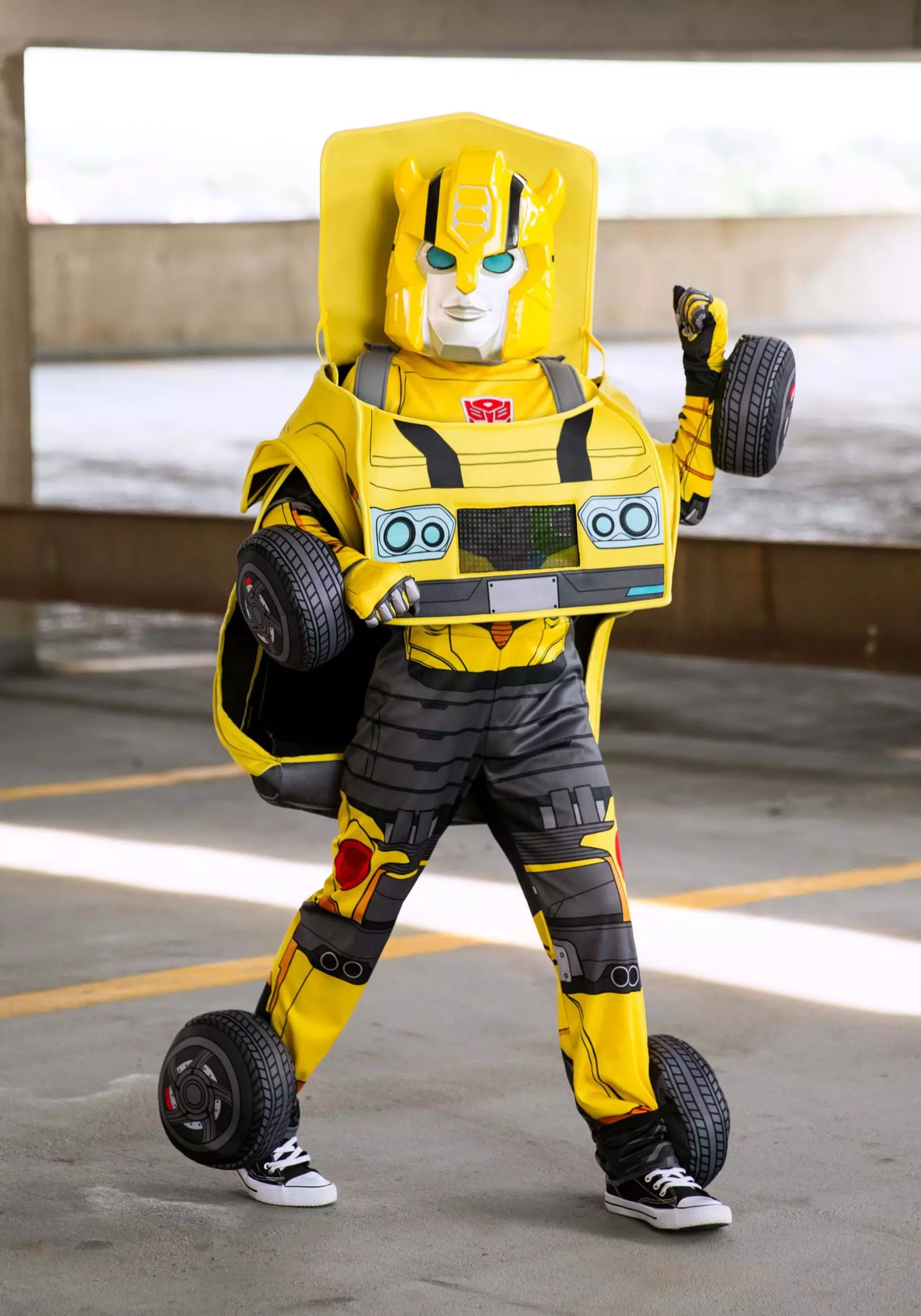 Disguise Kid's Transformers Bumblebee Converting Costume 1 Disguise Kid's Transformers Bumblebee Converting Costume