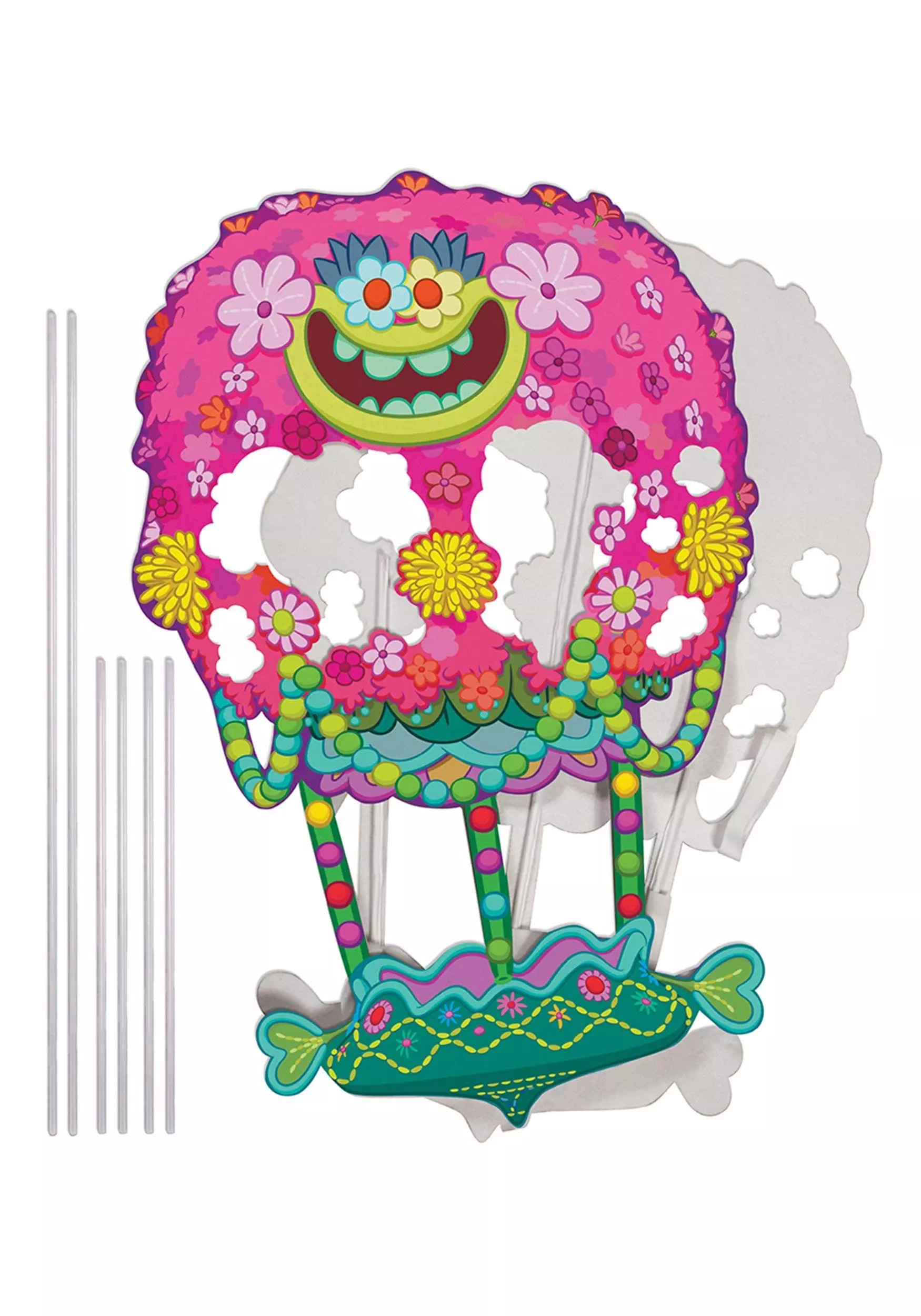 Disguise Adaptive Trolls Wheelchair Cover Costume 2 Disguise Adaptive Trolls Wheelchair Cover Costume - Image 2