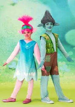 Disguise Trolls World Tour Deluxe Branch Costume For Boys -Scary Costumes store trolls world tour boys deluxe branch costume alt 3