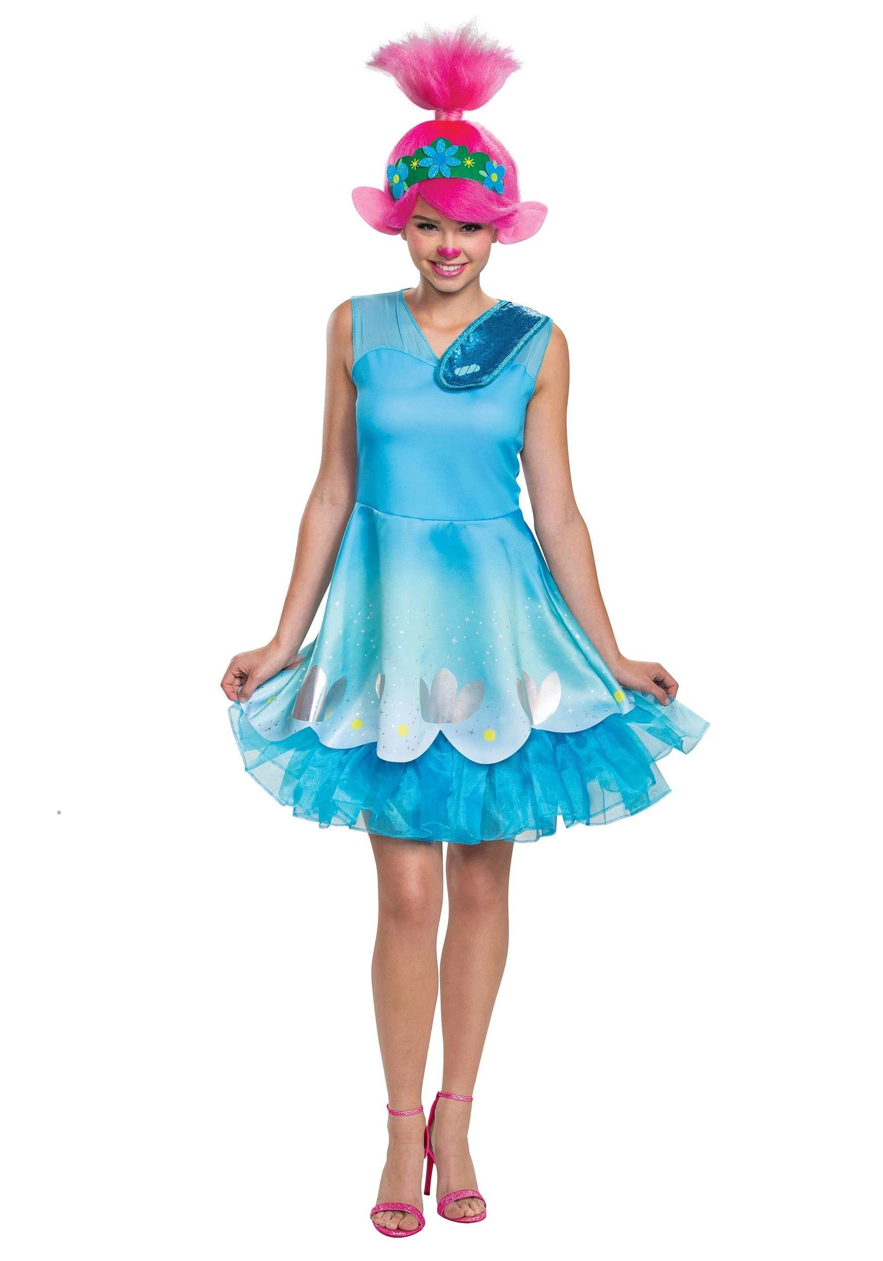 Disguise Poppy Trolls World Tour Women's Costume 1 Disguise Poppy Trolls World Tour Women's Costume