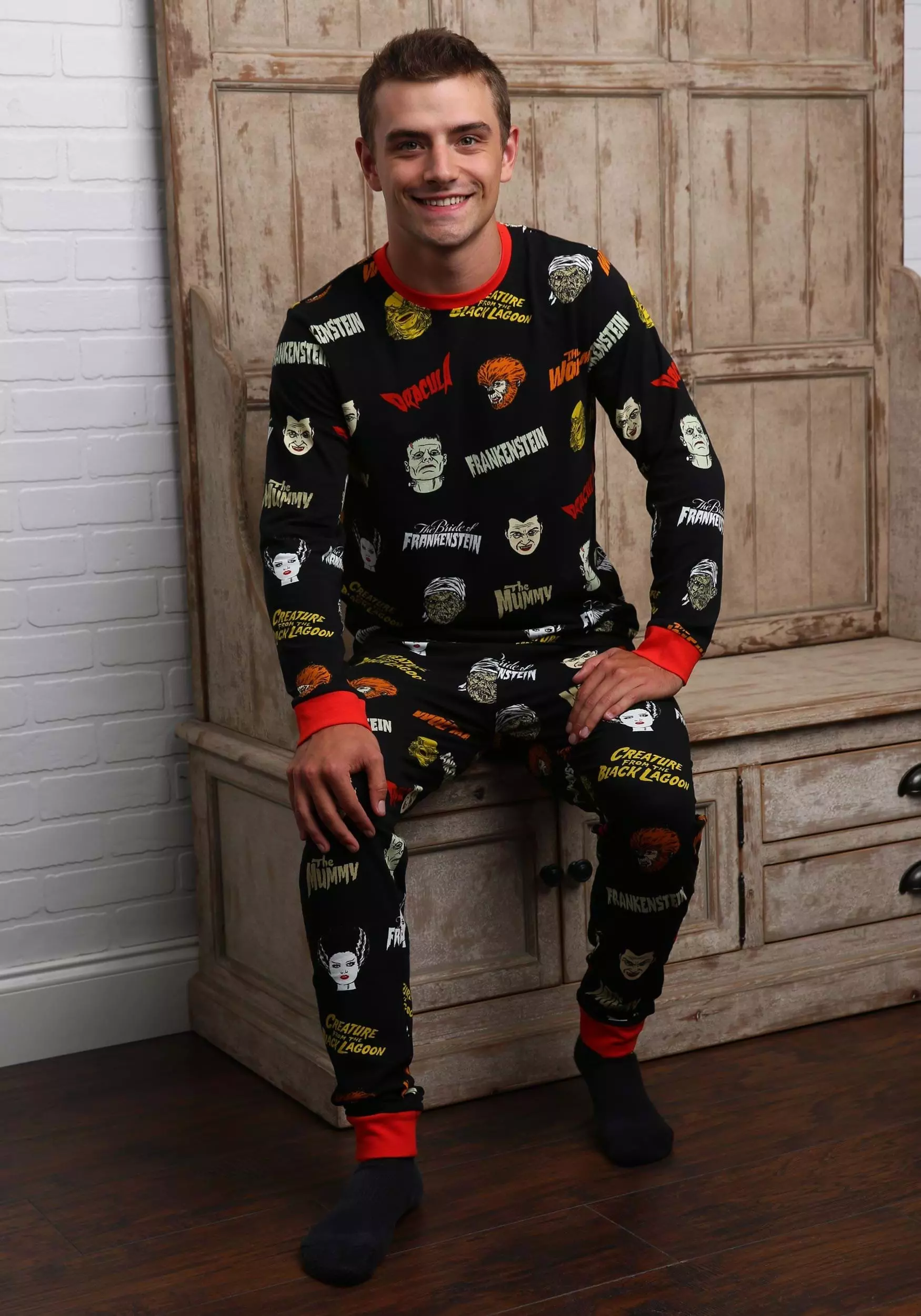 Cakeworthy Universal Monsters Pajama Set For Adults 1 Cakeworthy Universal Monsters Pajama Set For Adults