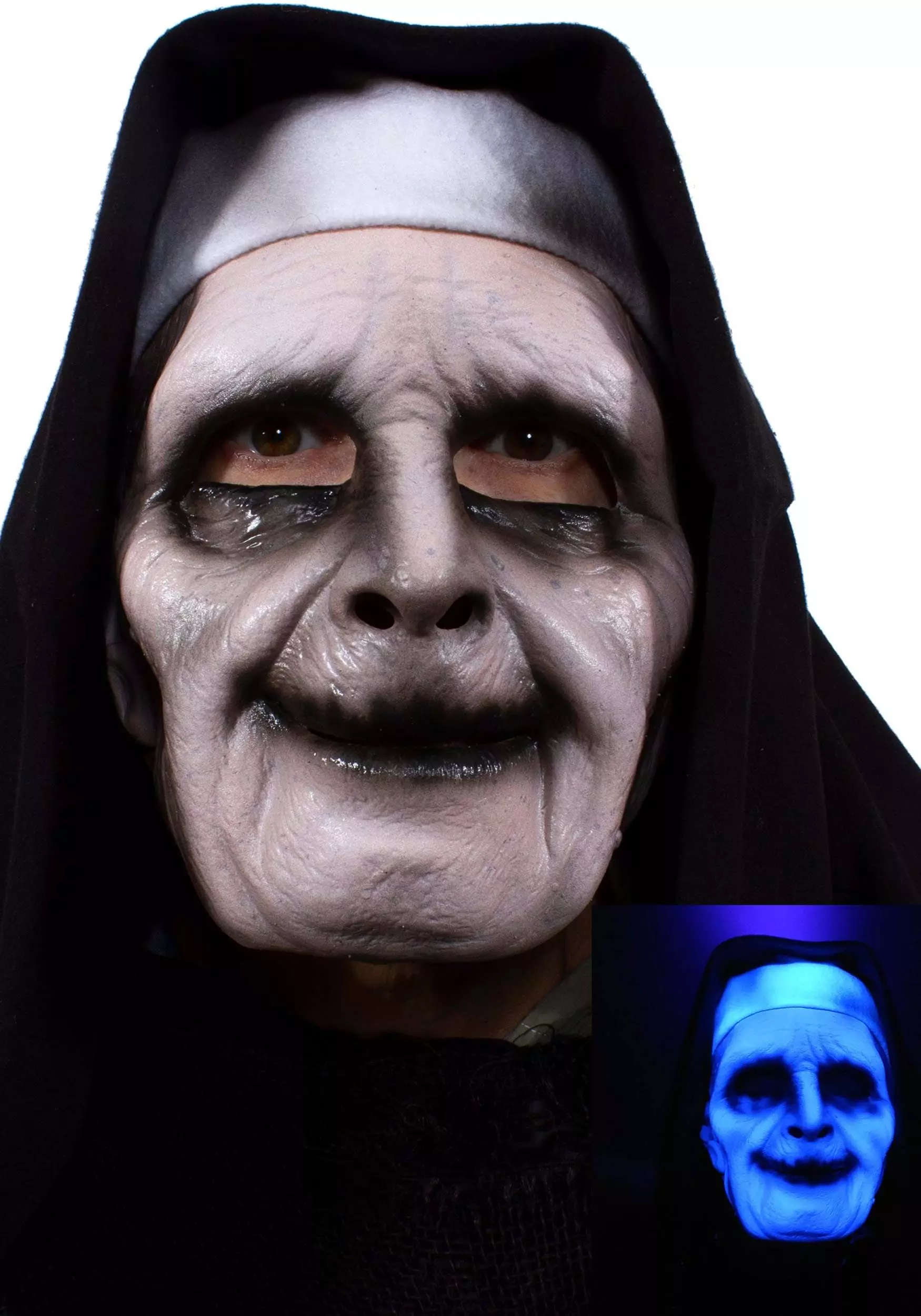 Zagone Studios UV Ghostly Nun Mask For Adults 1 Zagone Studios UV Ghostly Nun Mask For Adults